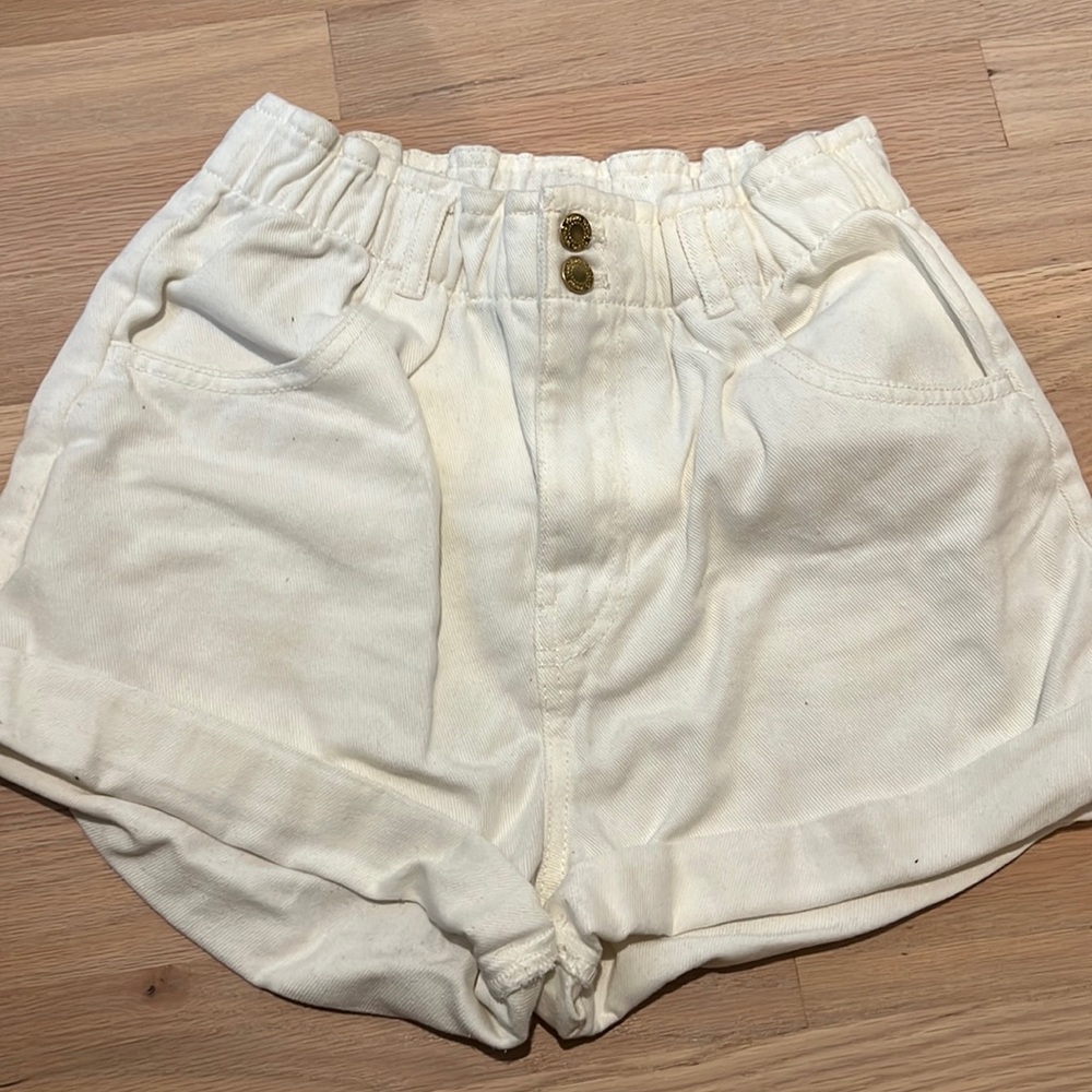 Soft denim shorts